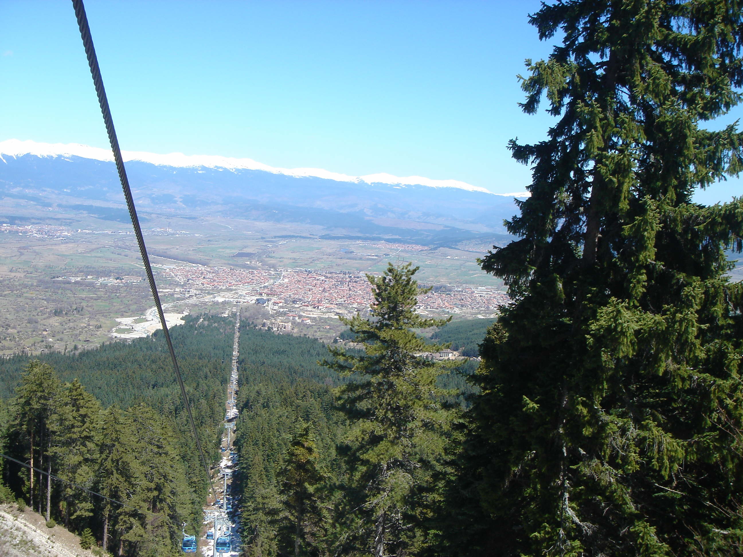 Bansko from gondola 2